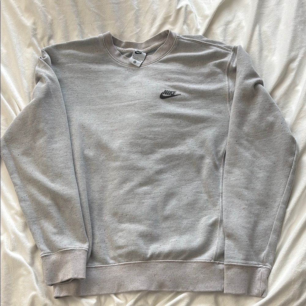 Nike Men's Grey Speckled Crewneck